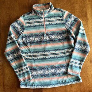 Eddie Bauer patterned fleece M